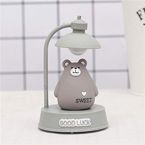Veilleuse ours de bande dessinée LED lampe de lecture et musique pour nursery