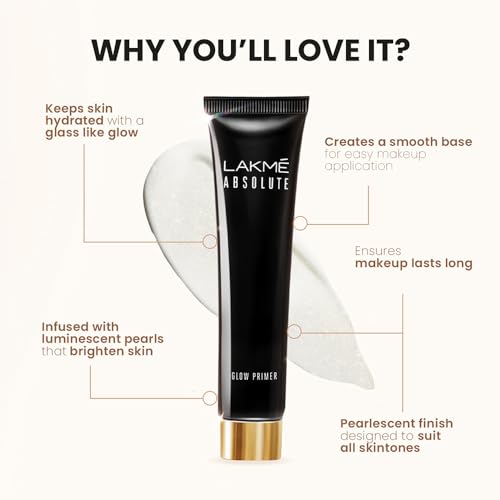 Image of Lakme Unreal Glow Primer, infused with luminescent pearls, lightweight sheer texture, long-lasting makeup (30ml) (Pack of 3)