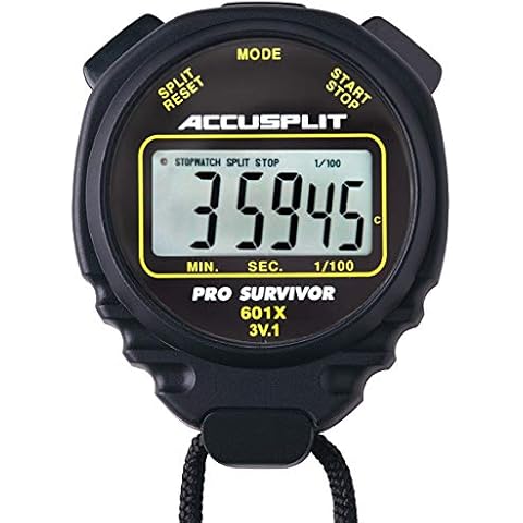 ACCUSPLIT Pro Survivor A601X Stopwatch with Clear Display Cover