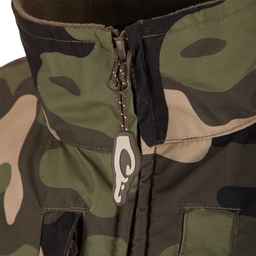 Drake Waterfowl Men's MST Eqwader Insulated Fleece-Lined Waterproof Windproof Breathable Adjustable Outdoor Hunting Zip Vest4