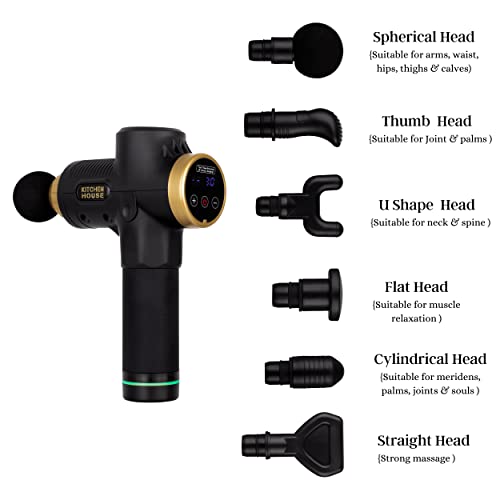 Image of Powerful Deep Tissue Percussion Massage Gun | Portable Body Massager for Pain Relief | Massage Machine | Back & Leg Massager (Enigma)