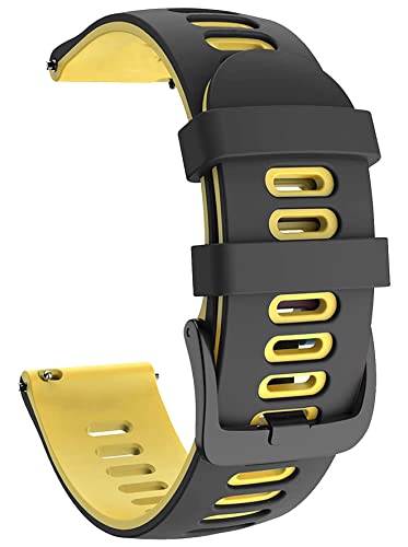 Image of Zitel Band Compatible with Fossil Gen 6 44mm, Gen 5 Carlyle, Garrett, Julianna, Gen 5E 44mm, Gen 4 Explorist HR, 22mm Silicone Strap