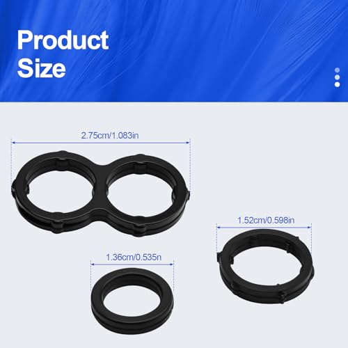 Image of Camshaft Bearing Cap Hole Gasket Compatible with Sequoia Sienna RAV4 Avalon Camry FJ Cruiser Venza 4Runner Highlander Part Numbers 11159-31010 90430-10024 11159-38010