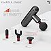 Sharper Image Powerboost Move - Mini Percussion Massage Gun| 4 Attachments, 4 Speeds, FSA Eligible| Full Body Back & Shoulder Massager| Deep Tissue Muscle Recovery| Portable Pain Relief Massage Tool
