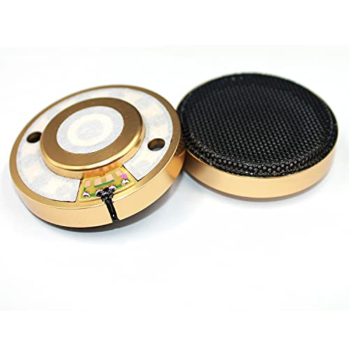 Wnuanjun 1 stück 50mm HeadphonePeaker Driver32 / 64Ohm HiFi-Lautsprecher UnitFür Denon High End Headset DIY Nanofaser Freege Ohrhörer Lautsprecher (Größe : Gold 24Ohm)