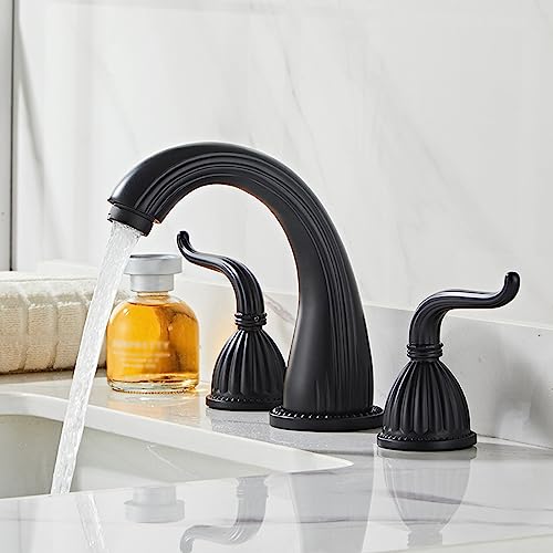 Robinet à 3 trous pour lavabo de salle de bain avec double commande - 2
