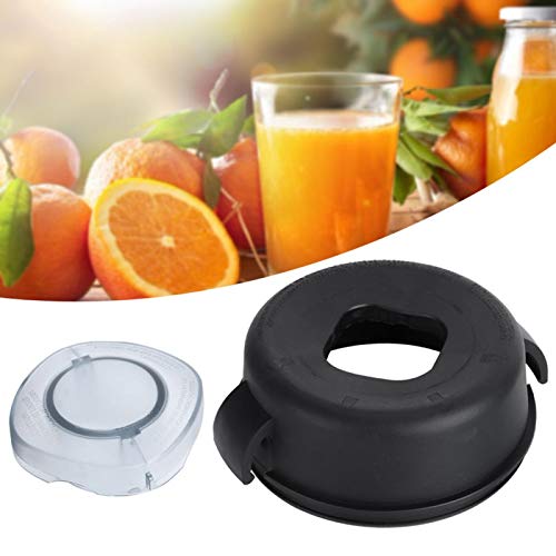 Blender Container Lid, 64 Oz 2-Part Juicer Container Easy to Remove Cover, Large and Small Lid with Plug Replacement Fit for 64oz Container