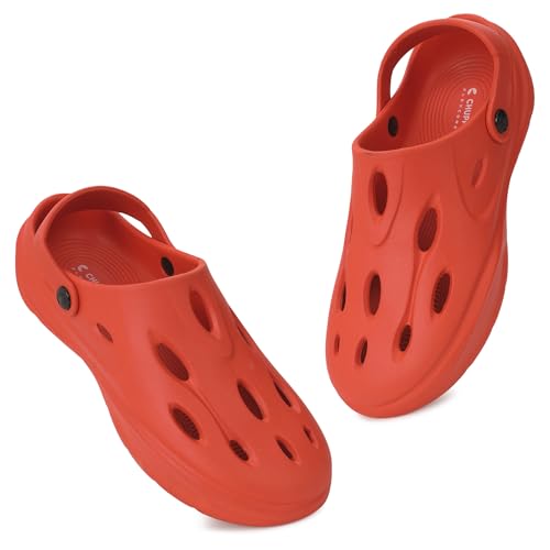 Image of CHUPPS Gator Clogs for Men | Lightweight EVA Clogs | Anti-Slip Sole | Cushioned Footbed | Breathable Ventilation | Adjustable Back Strap | Waterproof Casual Garden Clogs for Men