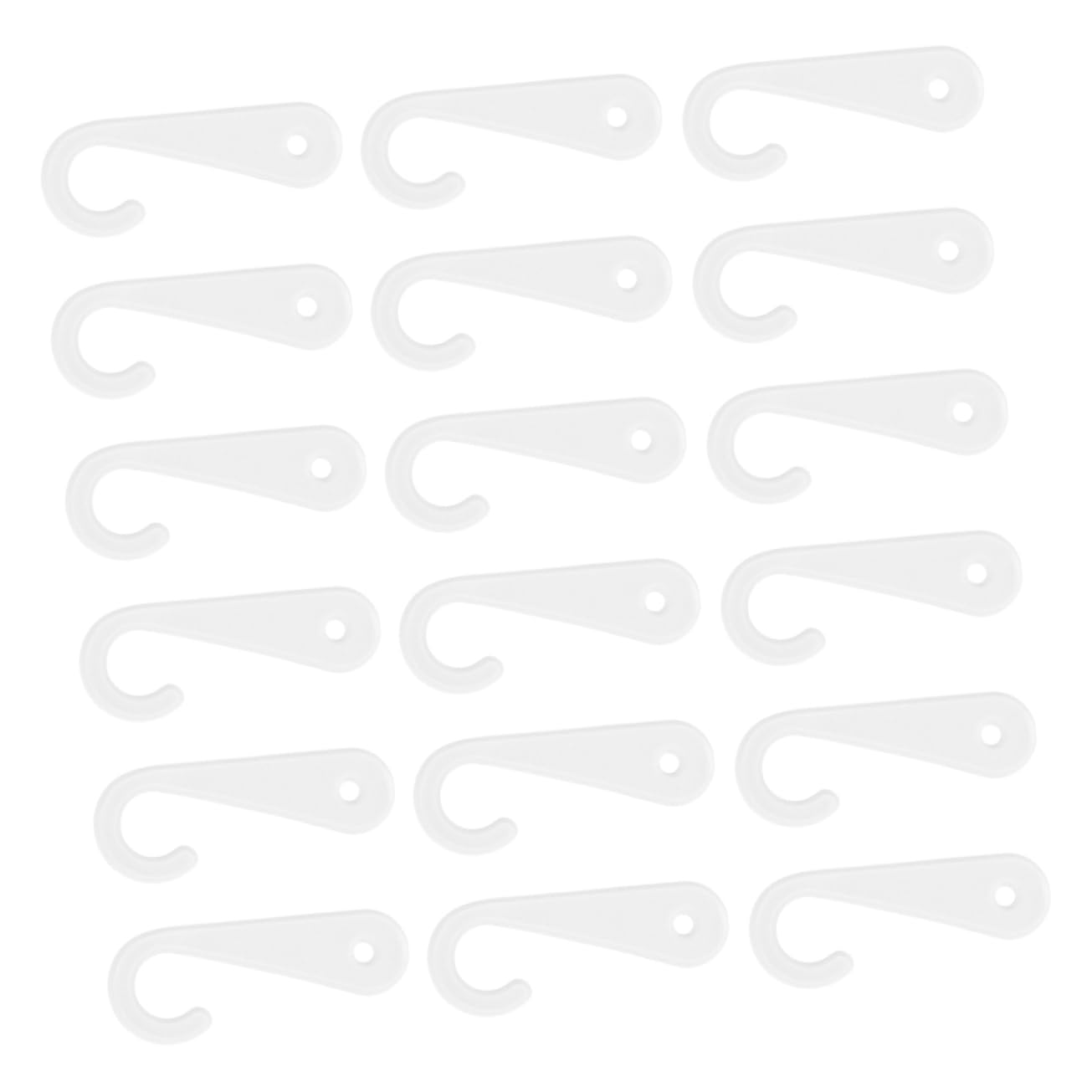 PRETYZOOM 200pcs J Shaped Plastic Hooks for Socks Hats and Scarves Display Versatile Retail Display Hangers for Organized Storage and Maximized Space for Showcasing Merchandise