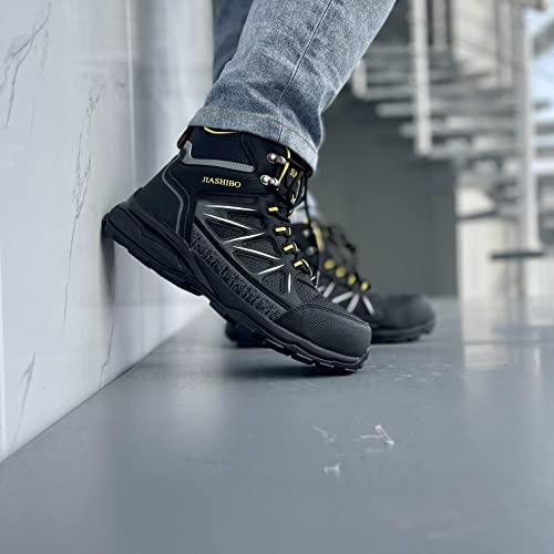 Image of Blapek Steel Toe Work Boots for Women, Insulated Work Boots | Lightweight Comfortable Safety Toe Shoes for Construction Workers, Steel Toe Sneakers for Warehouse & Auto Repair