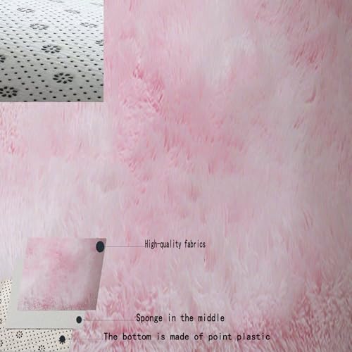 Descente de lit chambre grande taille HOCEDO tapis rose 80x210 - 7