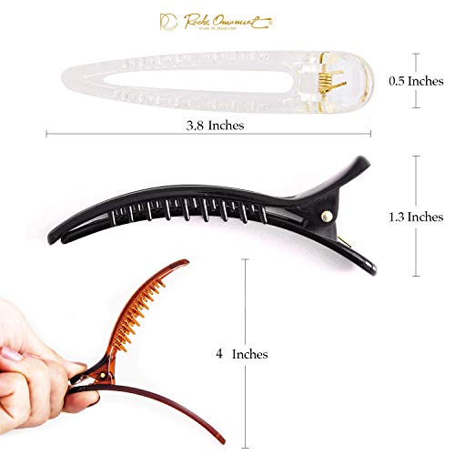 Pinzas de cabello femeninas clásicas 12 pzas miniatura 4