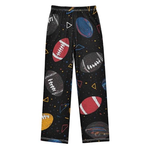 ZZXXB Galaxy Football Boys Long Pants Soft Trousers Elastic Waist Kids Lounge Bottoms with Pockets S-XL