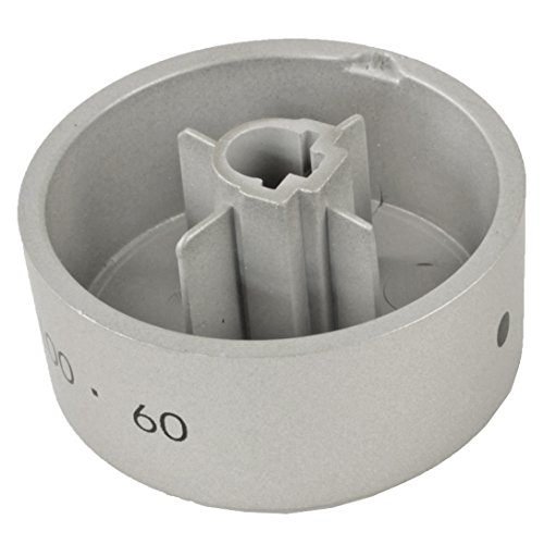 Bouton de commande pour four Hotpoint argenté pour régler la température - 2
