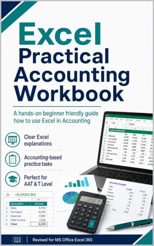 Excel Practical Accounting Workbook: A hands-on beginner friendly guide how to use Excel in Accounting (Accounting Revison Guides)
