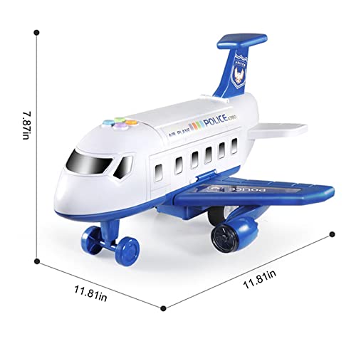 avião para transporte – iluminação e efeitos sonoros, conjunto brinquedos avião carga para transport