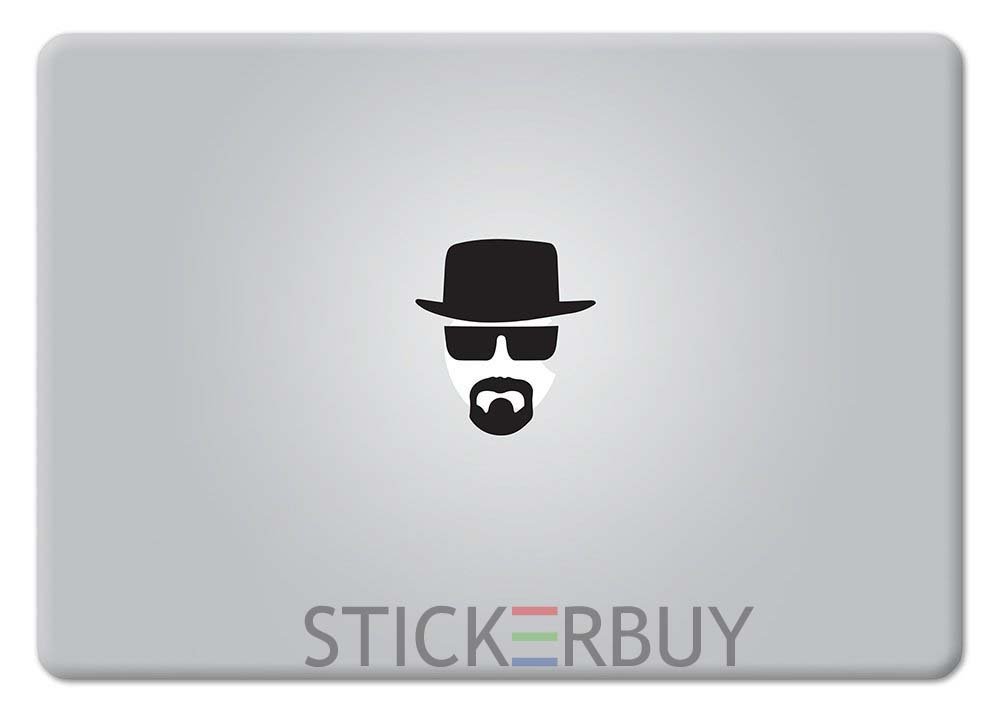 stickerbuy™ Breaking Bad Heisenberg Laptop Skin Body Sticker Upto 15.5 17 16 inch Vinyl Black 9.00.00 x 7.00 Cms (B07DPKRW3M) Amazon Price History, Amazon Price Tracker