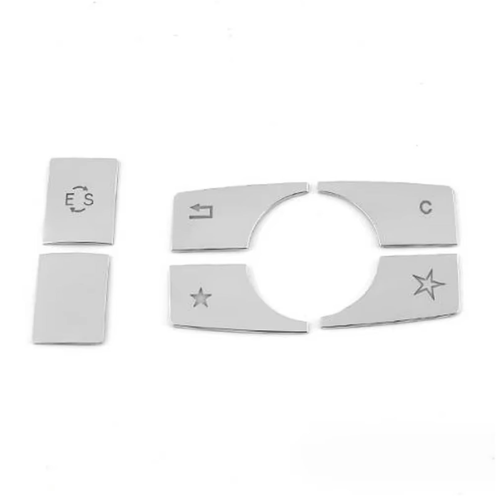 Decorative Stickers Compatible with Benz E Class W212 2010 2011 2012 2013 2014 2015 Car Center Console Multimedia Button Cover