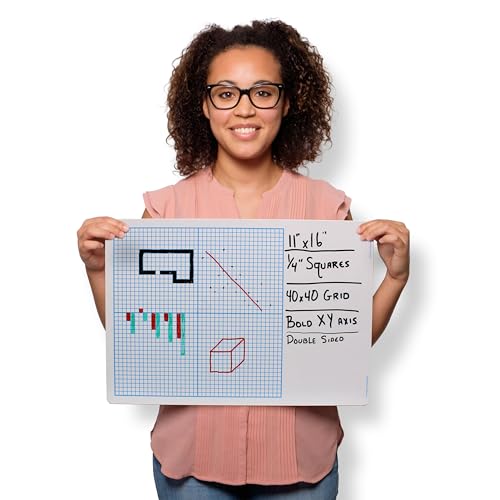 Tableau effaçable à sec Flipside quadrillé résouvez vos tracés géométriques - 2
