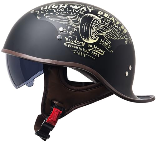 Casco de moto ligero de cara abierta para evitar el calor y dolor cervical