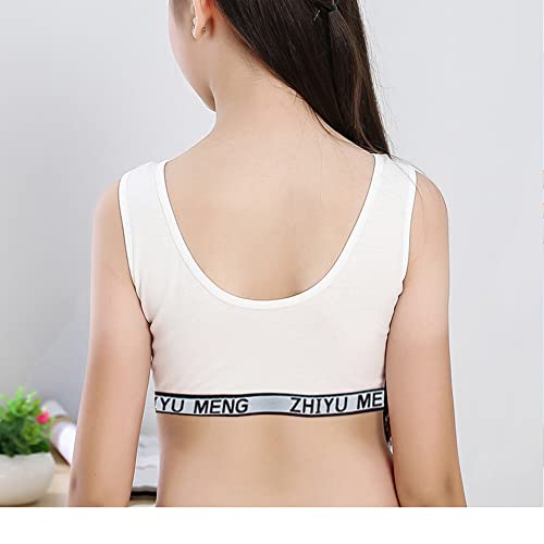 Cotton Soft Comfortable Elastic Girls Training Bras and Underwear Set2