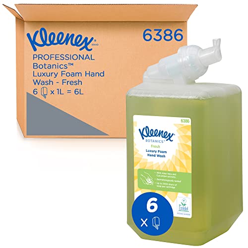 Kleenex Botanics Fresh 6386 - Jabón de manos en espuma perfumada...