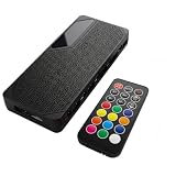 ionz CyberMaze Hub ARGB e PWM a 10 porte con telecomando, controller ventola RGB indirizzabile a 5 V a 3 pin, splitter per ventola PWM a 4 pin, sincronizzazione multifan, alimentazione SATA