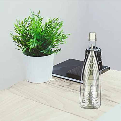 Dolity Copos de champanhe de plástico para viagem reutilizáveis copos de vinho com garrafa de armaze