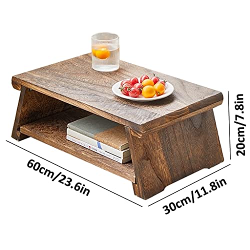 Table à thé rétro zen basse pour soulager le dos au salon