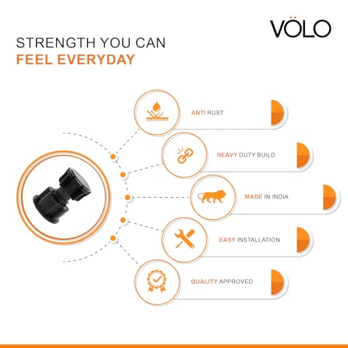 Image of VOLO Adjustable PVC Sofa Leg, Furniture Legs, Cabinet Leveler Legs, Adjusts from 3 inch-4.2 inch, Replacement Leg for Sofa, Couch, Chair & Cabinets, Black (12)