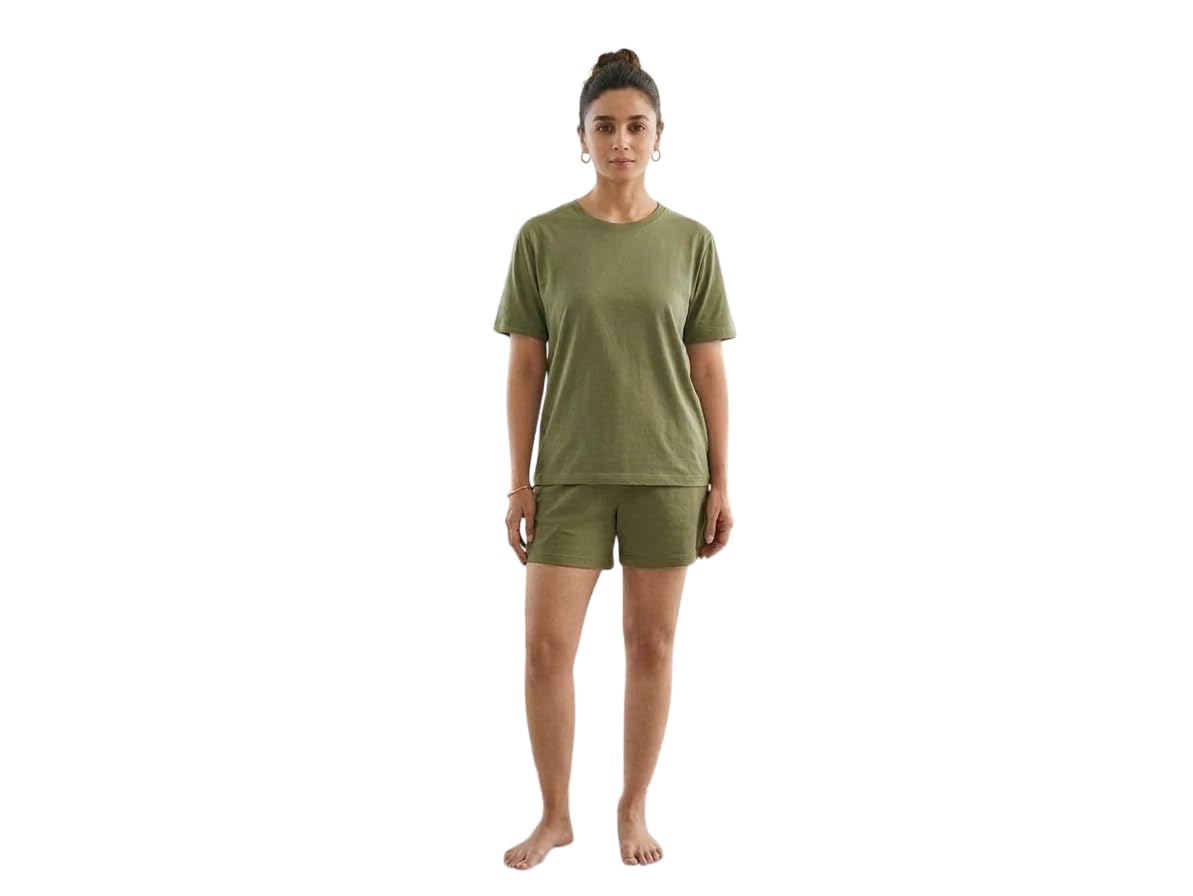 Women's Soft Cotton Boxer Shorts, Sleepwear Night Suit, Elastic Waistband, Regular Fit, Lightweight, Assorted-image-44