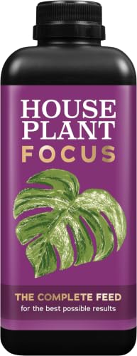 Houseplant Focus Concentrated Liquid Fertiliser 1 Litre - Growth Technology Fertiliser for Indoor Plants - Professional Grade House Plant Food Concentrate with Kelp Seaweed Extract - Makes 200L