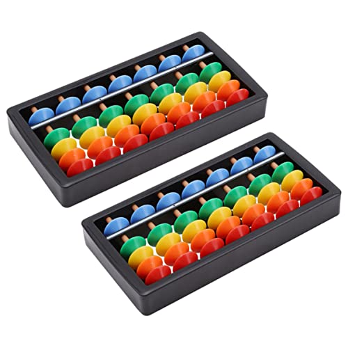 TOYANDONA Colorful Abacus for Kids Educational Math Toy 7-Row Mental Arithmetic Tool Lightweight Portable Counting Aid for Preschool Learning