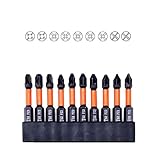 Anyinn 10Pcs Impact Pozidriv Screwdriver Bits PZ1/PZ2/PZ3, 2...