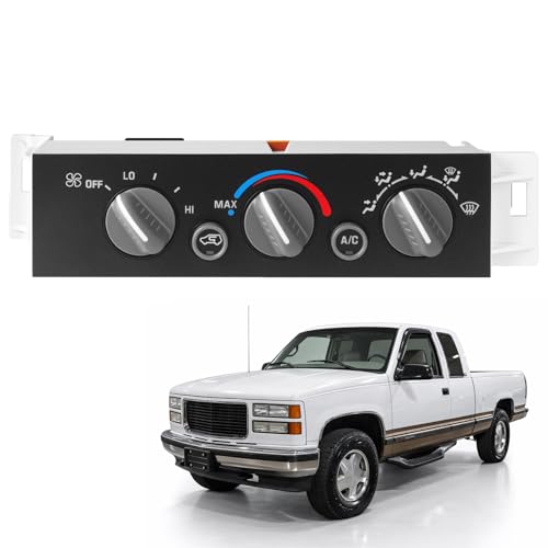 KAFKOF A/C Heater Control Panel for 1996-2000 Chevy GMC C1500 C2500 C3500 K1500 K2500 K3500 Tahoe Yukon...