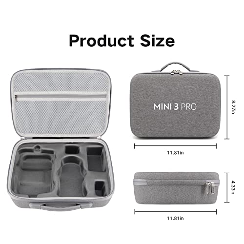 INSYOO Mini 3 Pro Estojo Com Bolsa De Armazenamento Caixa De Casca Dura Com Alça Para Dji Mini 3 Pro