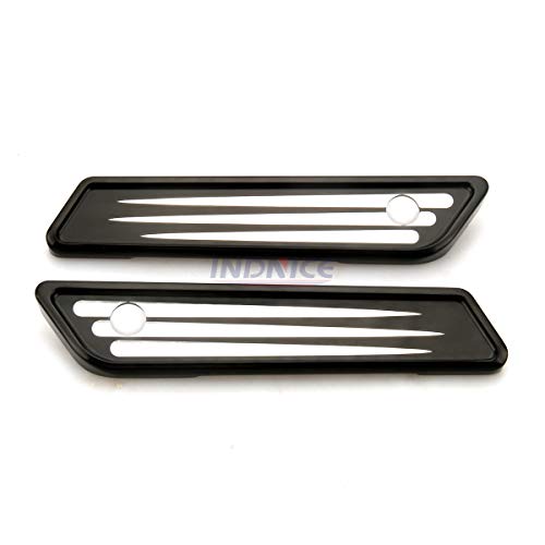 Cubiertas de bisagra de maleta para Harley con borde de aluminio para Road King FLHR, Street Glide FLHX, Road Glide FLTRX, Electra Ultra Classic FLHTCU 2014-2019 miniatura 3
