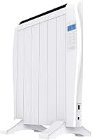 Cecotec Radiador Eléctrico Bajo Consumo ReadyWarm 1200 Thermal. 6 Elementos, 900 W, De pared o pie, 3 Modos, Temporizador, Mando a Distancia, Pantalla LED, Blanco