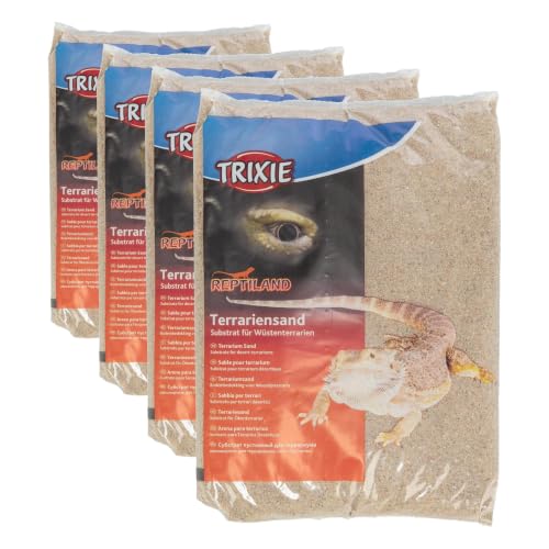 TRIXIE 76131 Basissand für Wüstenterrarien, 5 kg, gelb, (4er Pack)