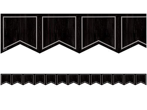 Modern Farmhouse Black Pennants Die-Cut Border Trim #TOP15