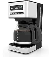 REVOTRA 12-Cup Programmable Coffee Maker, Regular & Strong Brew Drip Coffee Machine, 1-4 Cup and ...
