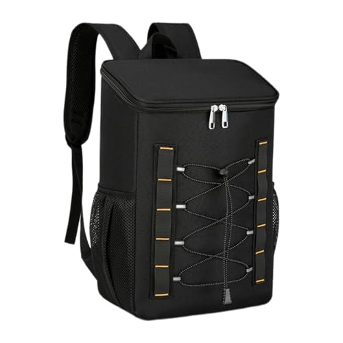 Mochila de picnic impermeable, hielera aislada de gran capacidad, 11.81 x 5.91 x 17.32 pulgadas, transportador térmico compacto a prueba de fugas para camping, senderismo y almacenamiento de alimentos