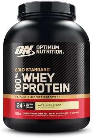 Optimum Nutrition Whey Gold Standard 2.27kg Vanilla Ice Cream Sup...