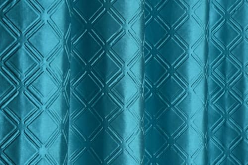 Image of Coin Punching Curtains 7 Feet Long for Living Room - Door Curtain Set of 1 Pcs Panel, Velvet Stylish Parda for Home Decor & Office Aqua Colour - 1 Pcs 7 feet