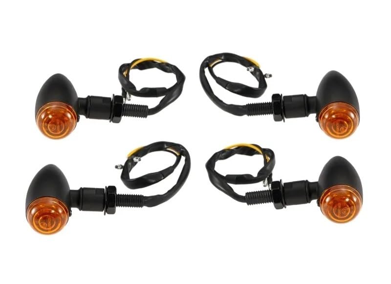 Clignotants LED moto 10mm à éclairage jaune puissant et étanche