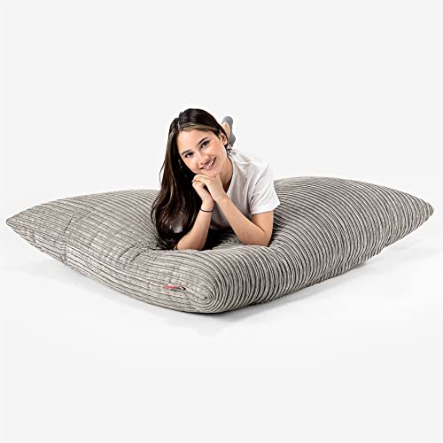 Lounge Pug, Riesen Sitzsack XXL, Sitzkissen, Cord Nerzfarben – Bild 6