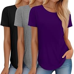 Black, Light Heather Gray, Purple