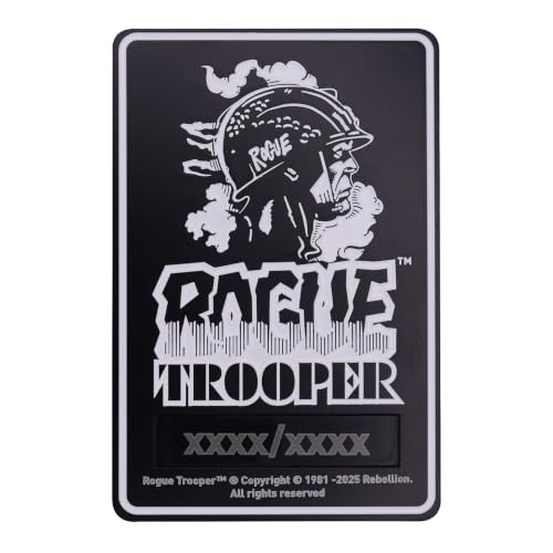 Lingote de metal Rogue Trooper coleccionable de edición limitada con acabado grabado 5
