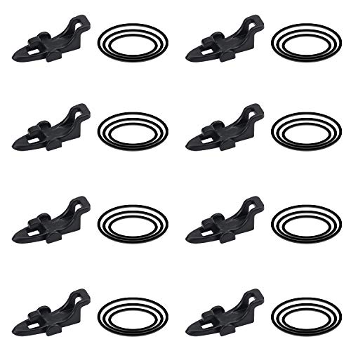 LATTCURE ルアーフックホルダー ルアーキーパー 釣り用フックキーパー 釣り道具 8個セット