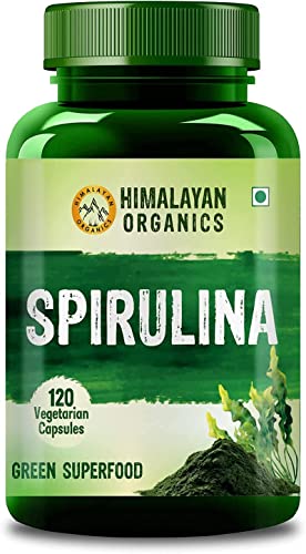 Joke Himalayan Organics Spirulina 2000Mg Per Serving - 120 Veg Capsules #TOP1
